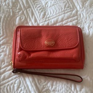New Coach Coral Wristlet